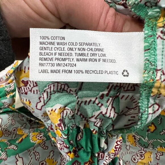 RHODE x Target whimsical Green floral spaghetti strap crop bra top size small - Picture 10 of 12